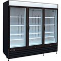 Mvp Group Corporation Kool-It KGF-72 - Freezer Merchandiser, 72 Cu. Ft., 3 Glass Doors, Black, 79-1/2"H x 81"W KGF-72